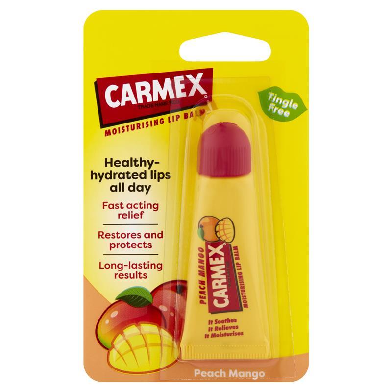 Load image into Gallery viewer, Carmex Lip Balm Peach Mango Squeeze Tube 10g

