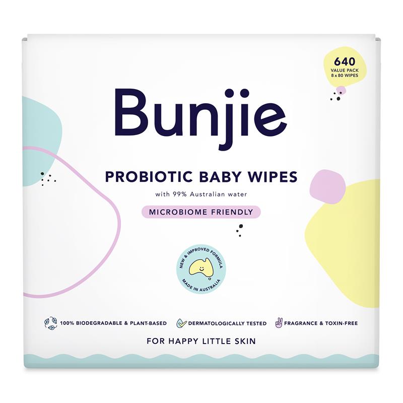 Load image into Gallery viewer, Bunjie Baby Wipes 8x80 Wipes Exclusive Size
