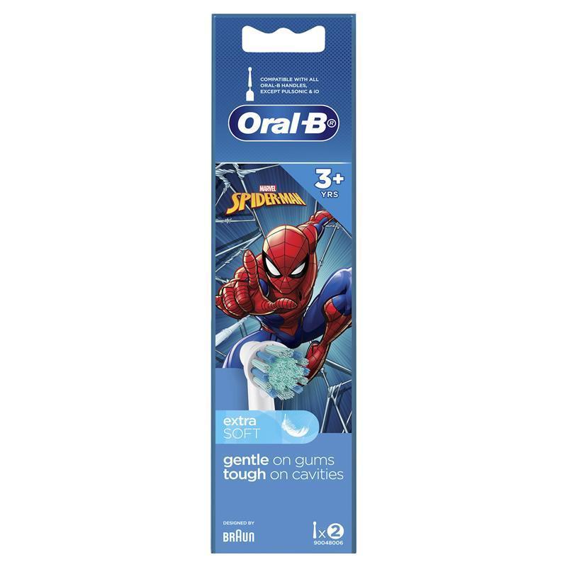 Load image into Gallery viewer, Oral B Power Toothbrush Kids Star Wars/Spiderman Refills 2 Pack
