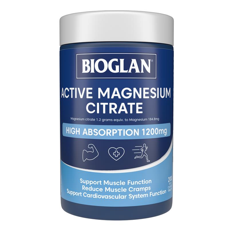 Load image into Gallery viewer, Bioglan Active Magnesium Citrate 200 Tablets
