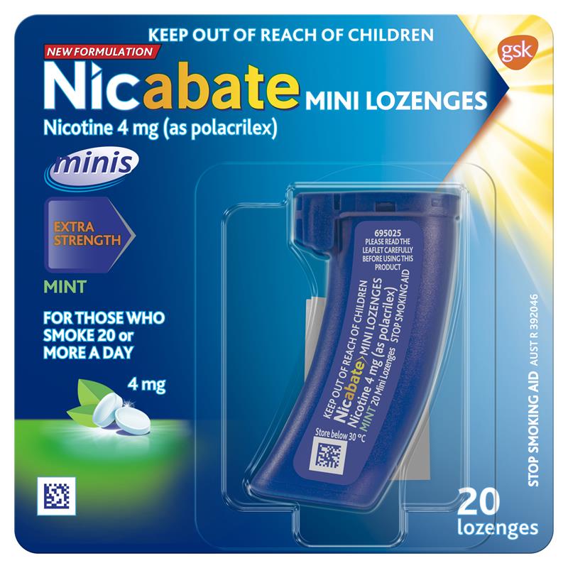 Load image into Gallery viewer, Nicabate Minis 4mg 20 Lozenges

