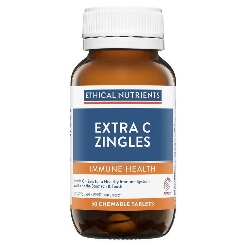 Load image into Gallery viewer, Ethical Nutrients Extra C Zingles Berry 50 Tablets
