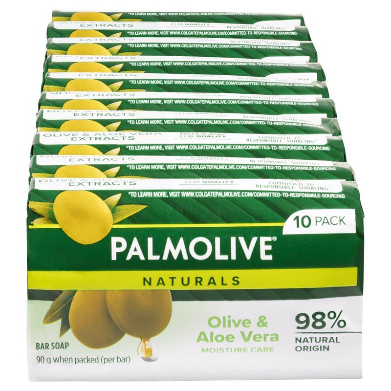 Load image into Gallery viewer, Palmolive Soap Bar Olive &amp; Aloe Vera 90g 10 Pack
