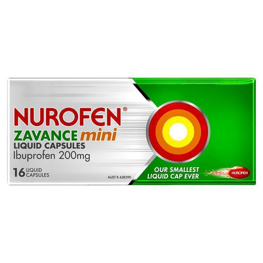Nurofen Zavance 16 Mini Liquid Capsules