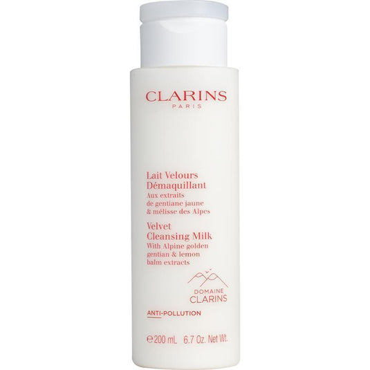 Clarins Velvet Cleansing Milk with Gentian & Lemon Balm 200ml