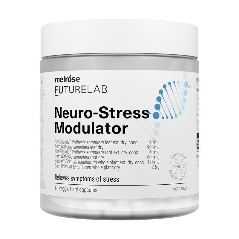 Load image into Gallery viewer, Melrose FutureLab Neuro-Stress Modulator 60 Capsules
