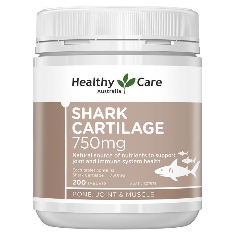 Load image into Gallery viewer, Healthy Care Shark Cartilage 750mg 200 Tablets
