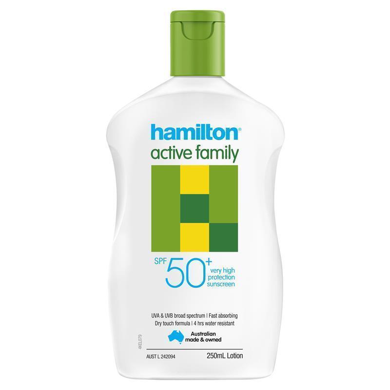 Load image into Gallery viewer, Hamilton Sun SPF 50+ Active Family Lotion 250ml
