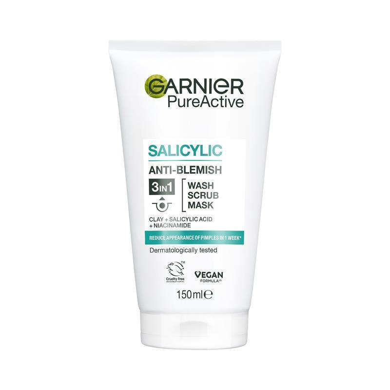 Load image into Gallery viewer, Garnier SkinActive Pure Active 3 in 1 Wash, Scrub &amp; Mask 150mL

