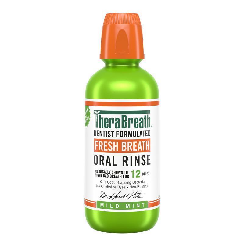 Load image into Gallery viewer, Therabreath Mild Mint Oral Rinse 473ml
