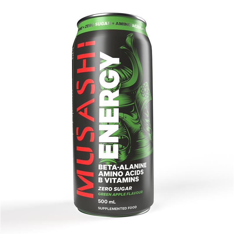 Load image into Gallery viewer, Musashi Energy Green Apple 500ml
