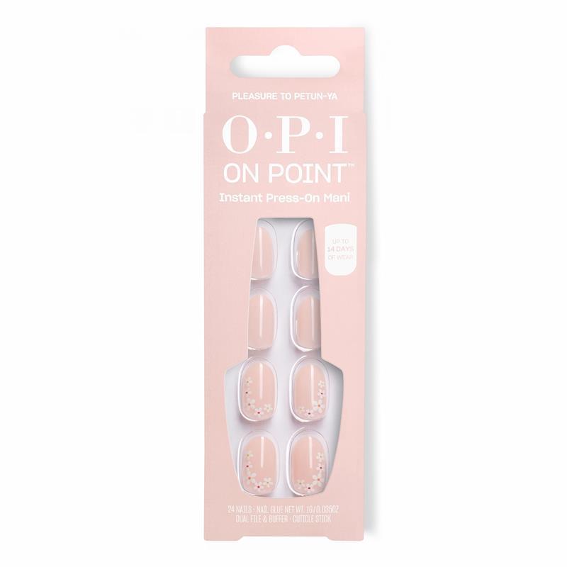 Load image into Gallery viewer, OPI On Point Instant Press-On Mani Pleasure to Petun-ya
