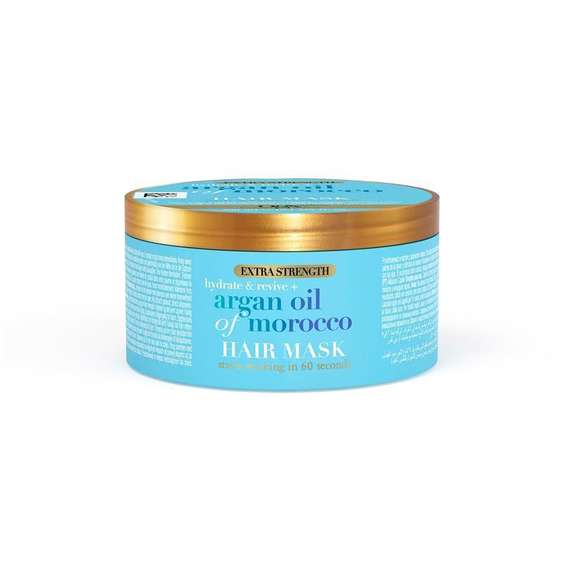 Load image into Gallery viewer, OGX Extra Strength Hydrate &amp; Repair + Shine Argan Oil of Morocco Hair Mask For Damaged Hair 300mL
