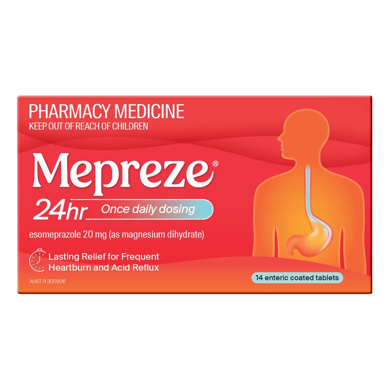 Load image into Gallery viewer, Mepreze 24Hr 20mg 14 Tablets
