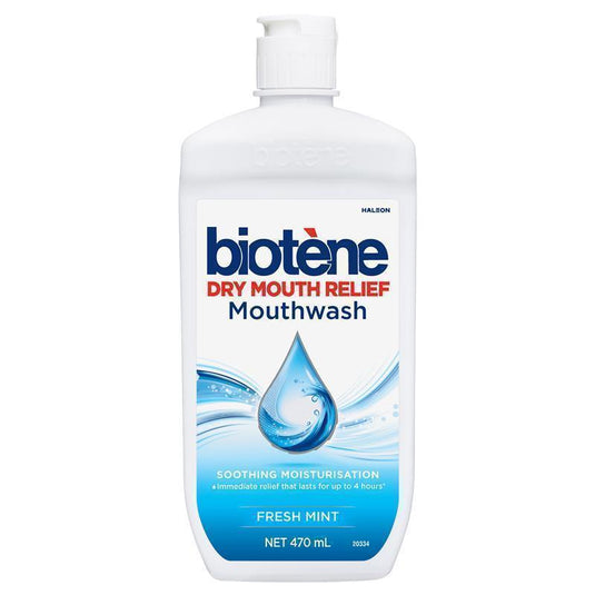 Biotene Dry Mouth Relief Mouthwash Fresh Mint 470mL