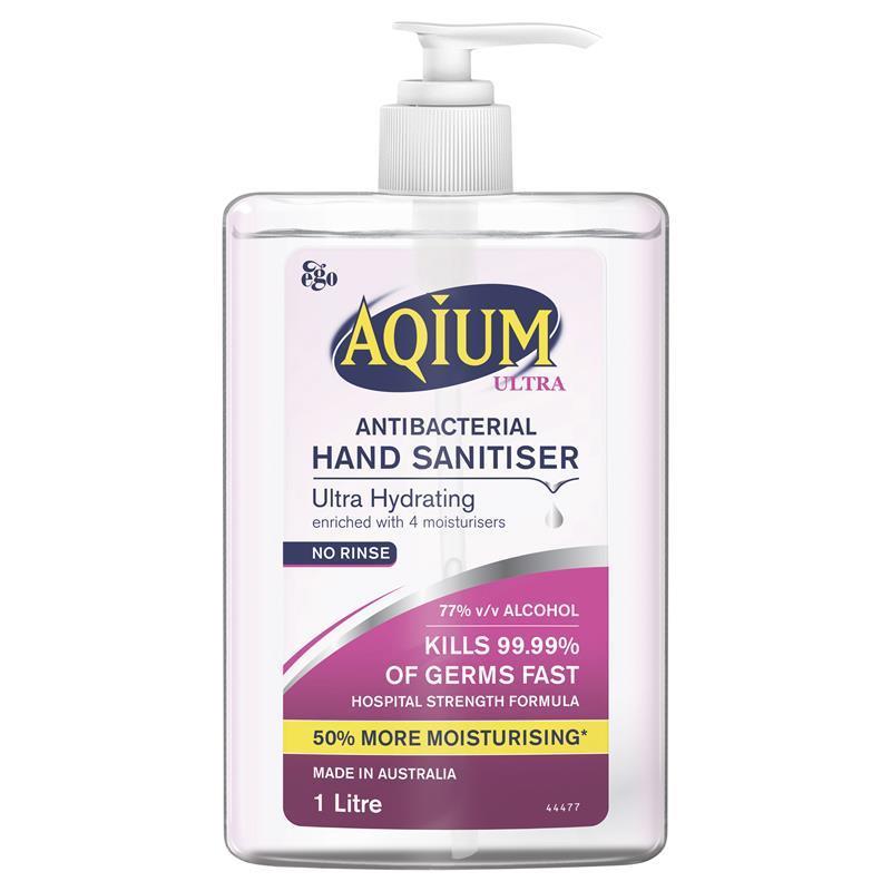 Load image into Gallery viewer, Ego Aqium Antibacterial Ultra Hydrating Hand Sanitiser 1L
