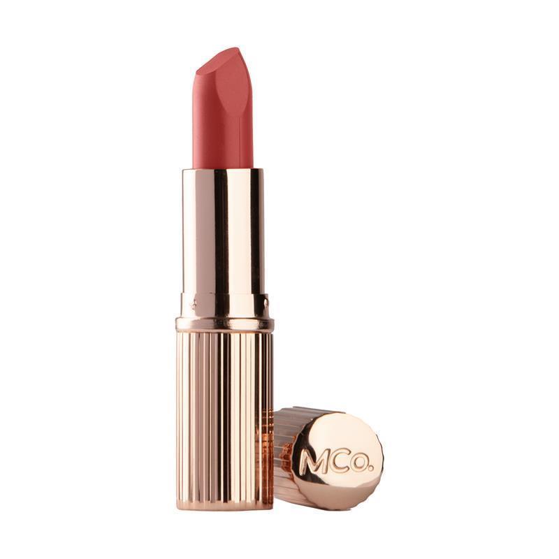 Load image into Gallery viewer, MCoBeauty Creme Matte Luxe Lipstick Rose Saturn
