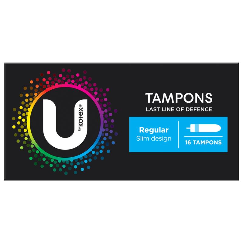 Load image into Gallery viewer, U by Kotex Slim Tampons Regular 16 Pack
