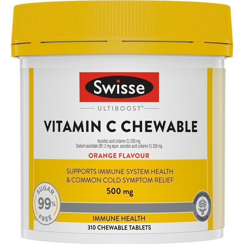 Load image into Gallery viewer, Swisse Vitamin C 500mg 310 Chewable Tablets
