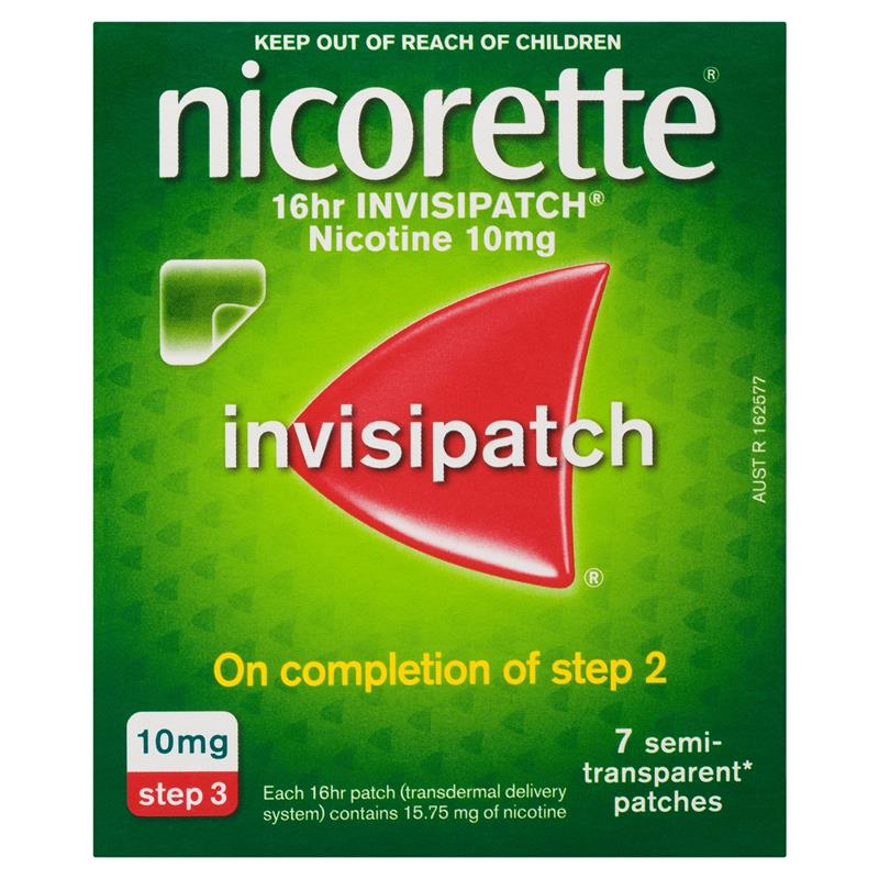 Load image into Gallery viewer, Nicorette Quit Smoking Nicotine 16 Hour Invisipatch Step 3 7 Pack
