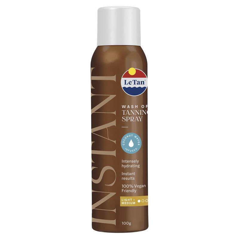 Load image into Gallery viewer, Le Tan Coconut Wash Off Tanning Spray 100g
