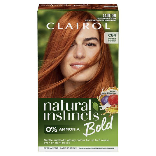 Clairol Natural Instincts Bold Copper Sunset Permanent Hair Colour