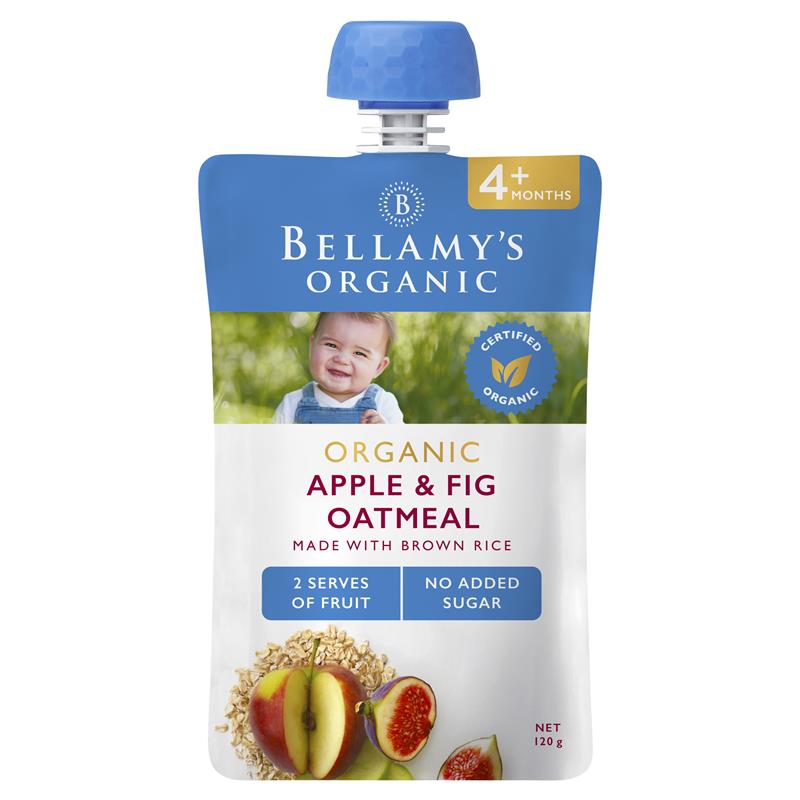 Load image into Gallery viewer, Bellamy's Organic Apple Fig &amp; Oatmeal 120g
