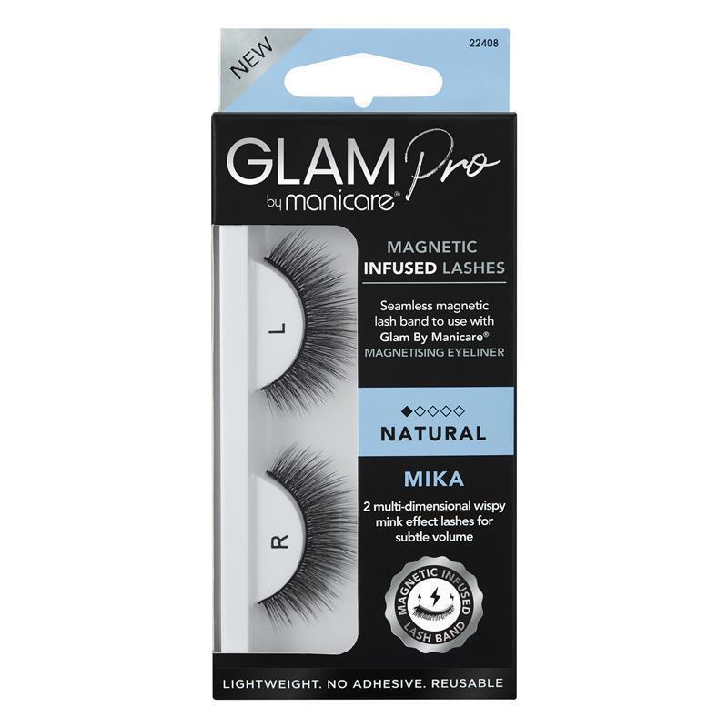 Load image into Gallery viewer, Glam By Manicare Pro Magnetic Infused Mika Lashes Natural
