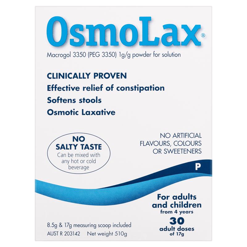 Load image into Gallery viewer, OsmoLax Laxative Powder 30 Dose 510g - Macrogol Constipation Relief with No Salty Taste, Flavour Free &amp; Salt Free
