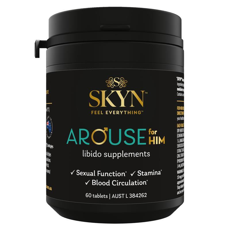 Load image into Gallery viewer, Skyn Arouse For Him Libido Supplements 60 Tablets
