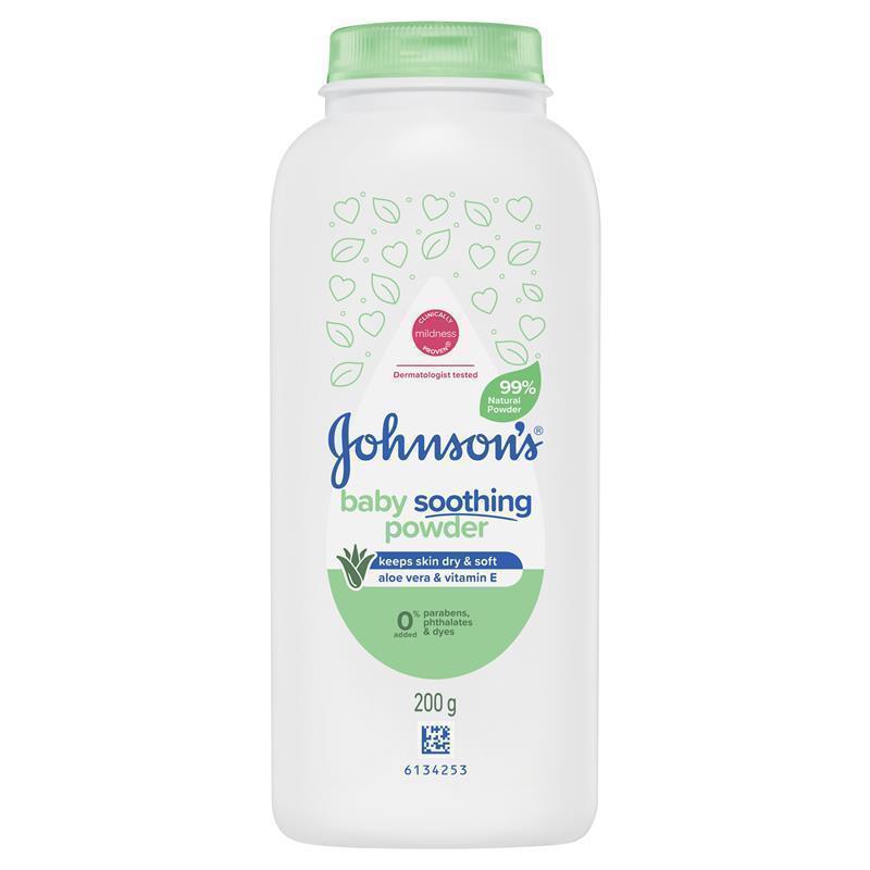 Load image into Gallery viewer, Johnsons Baby Pure Cornstarch Powder  Aloe &amp; Vit E 200g
