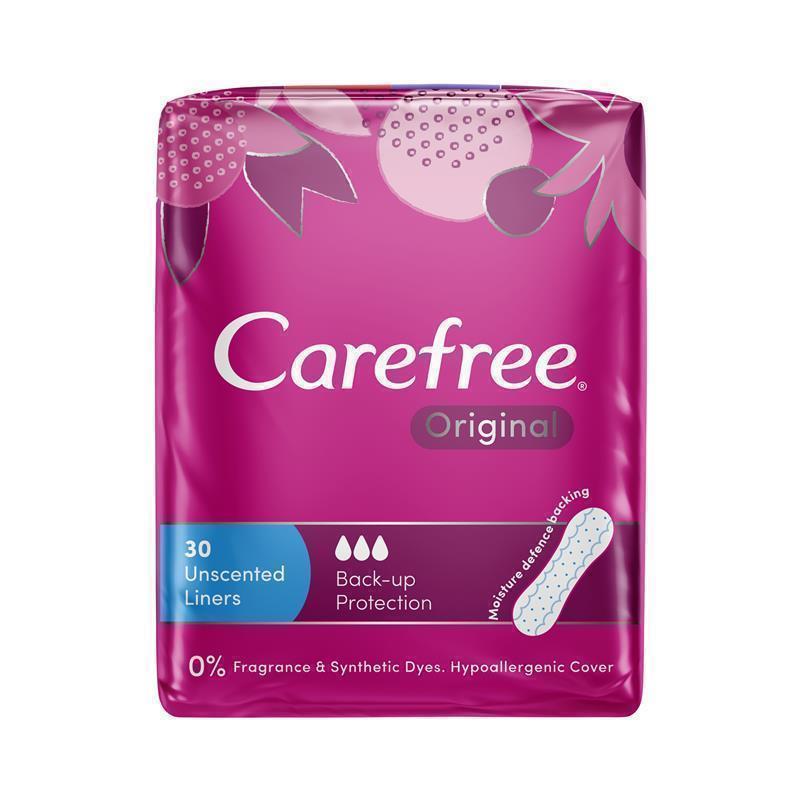 Load image into Gallery viewer, Carefree Original Unscented Panty Liners 30 Pack
