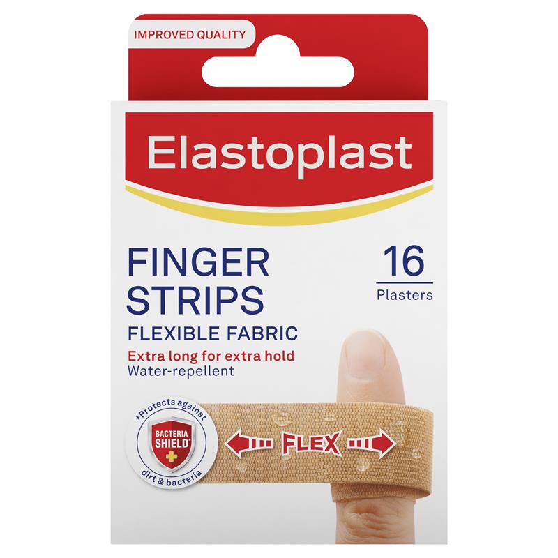 Load image into Gallery viewer, Elastoplast Flexible Fabric Finger Strips 16 Pack
