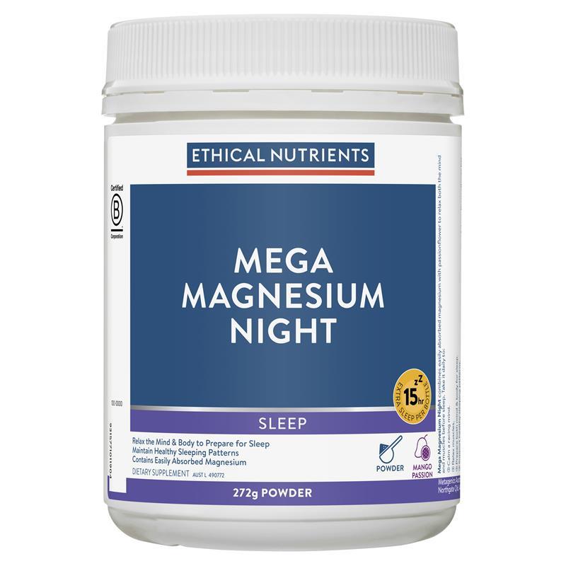 Load image into Gallery viewer, Ethical Nutrients Mega Magnesium Night Powder 272g
