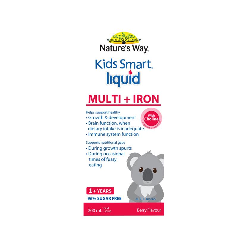 Load image into Gallery viewer, Nature's Way Kids Smart Liquid Multi + Iron 200ml
