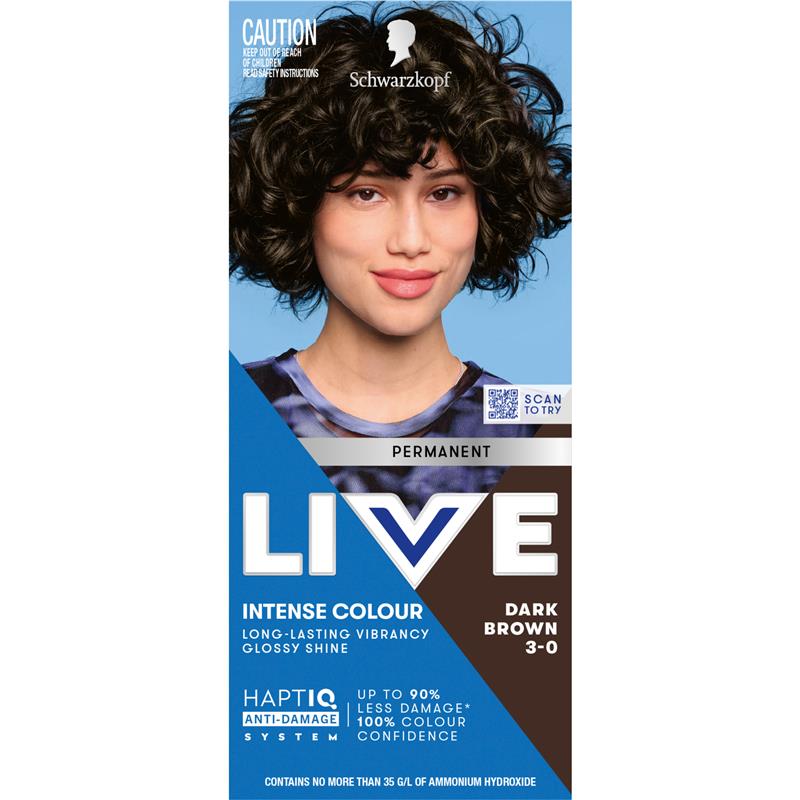 Load image into Gallery viewer, Schwarzkopf Live Colour Permanent 3.0 Dark Brown
