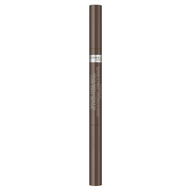 Load image into Gallery viewer, Rimmel Brow This Way 2in1 Fix &amp; Sculpt Medium Brown
