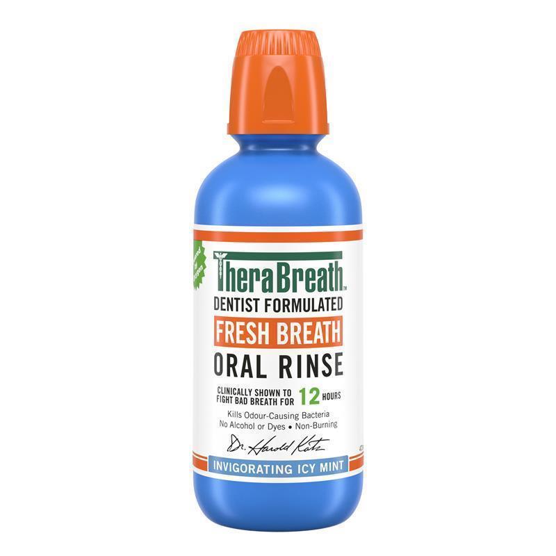 Load image into Gallery viewer, Therabreath Icy Mint Oral Rinse 473ml
