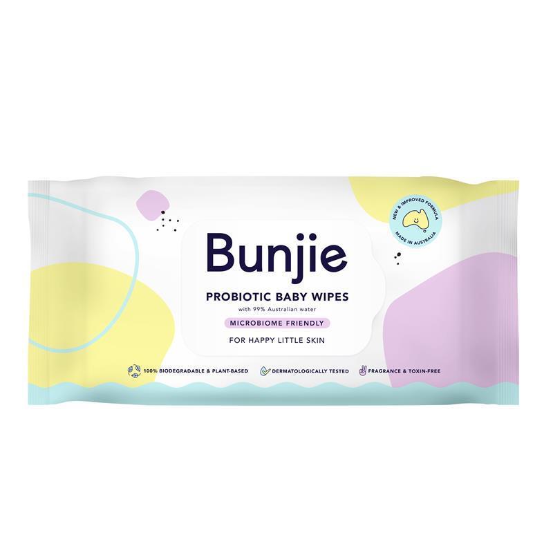 Load image into Gallery viewer, Bunjie Probiotic Baby Wipes 80 Pack
