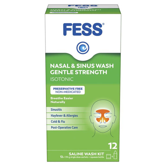 Fess Nasal & Sinus Wash Kit 12 Sachets