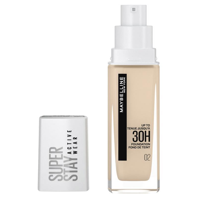 Load image into Gallery viewer, Maybelline Superstay 30 Hour Foundation 02 Naked Ivory
