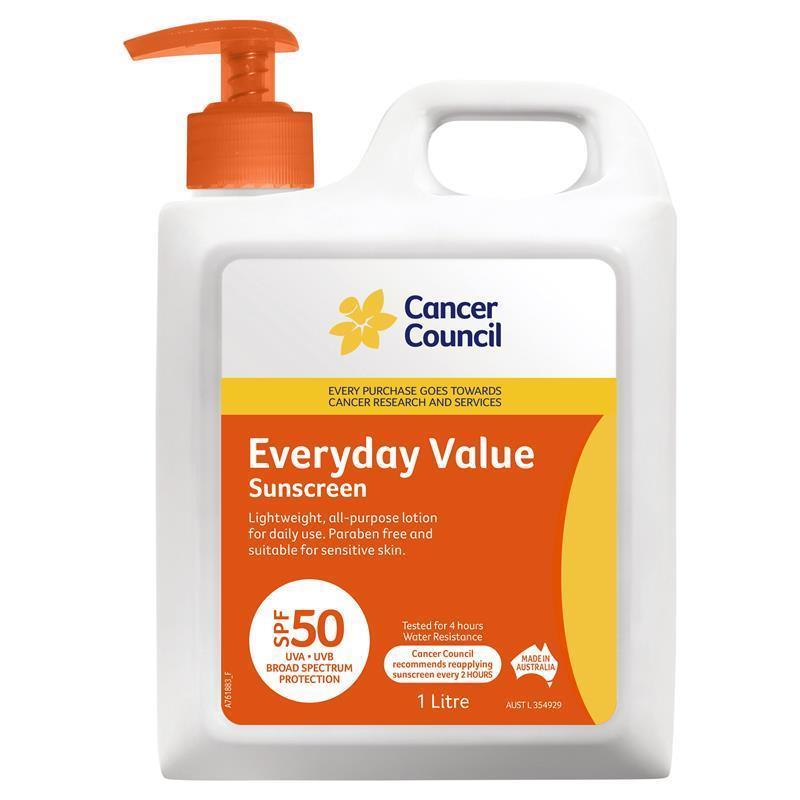 Load image into Gallery viewer, Cancer Council SPF 50+ Everyday Value 1 Litre
