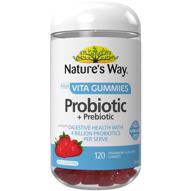 Load image into Gallery viewer, Nature's Way Adult Vita Gummies Probiotic 120 Gummies Exclusive Size
