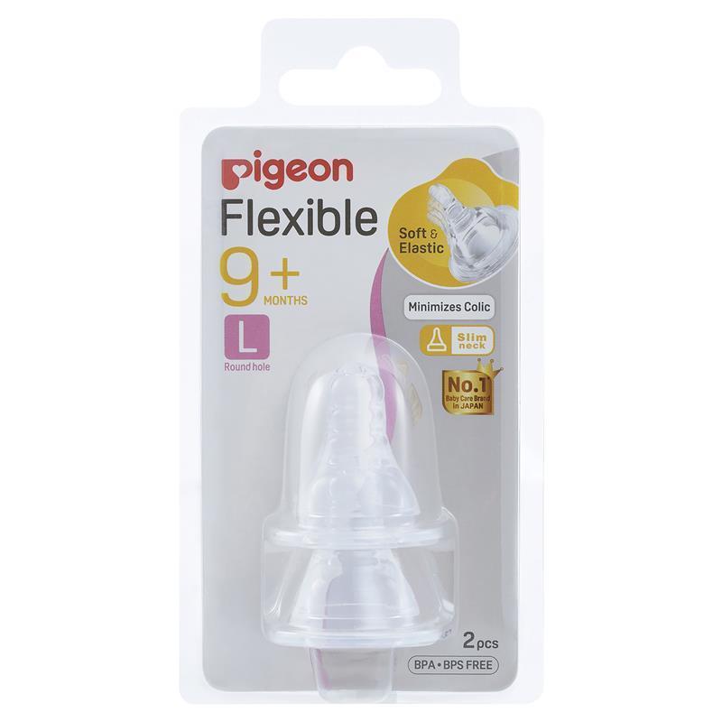 Load image into Gallery viewer, Pigeon Flexible Peristaltic Nipple L 2 Pack
