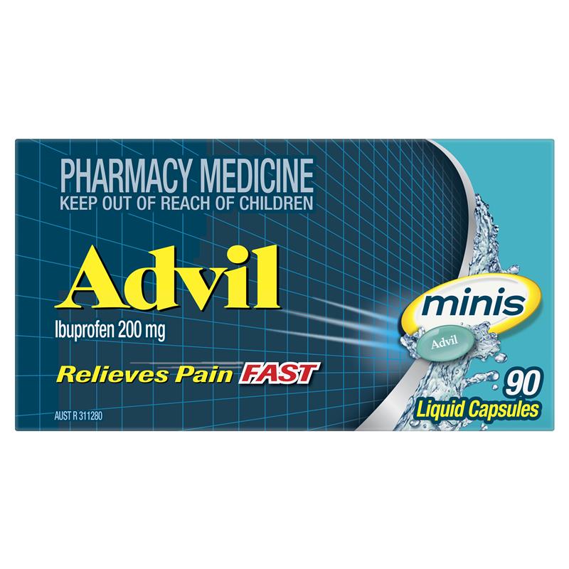 Load image into Gallery viewer, Advil Ibuprofen Pain Relief Liquid Mini 90 Capsules

