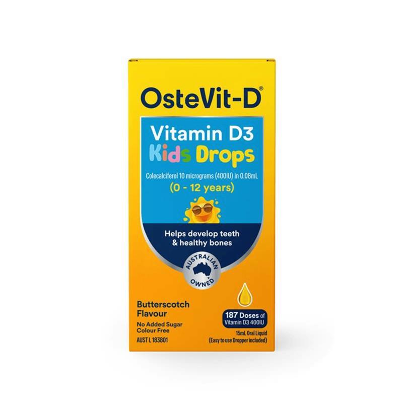 Load image into Gallery viewer, OsteVit-D Vitamin D3 Kids Drops 15ml Liquid
