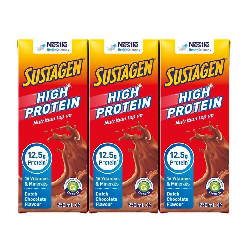 Load image into Gallery viewer, Sustagen Ready to Drink Multipack Dutch Chocolate 3 x 250ml
