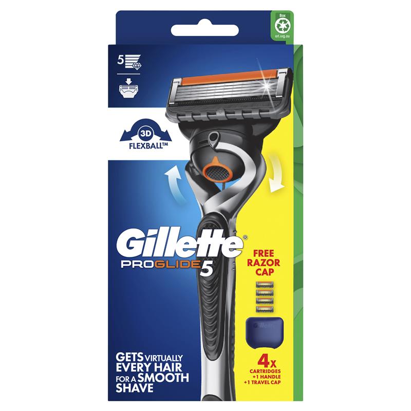 Load image into Gallery viewer, Gillette Proglide Manual Razor + 4 Blade Refills Starter Kit
