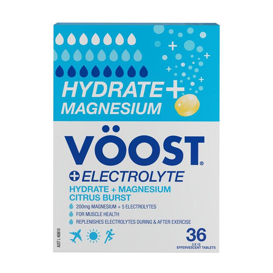 Voost Hydrate + Magnesium Citrus Burst Effervescent Tablets 36 Pack