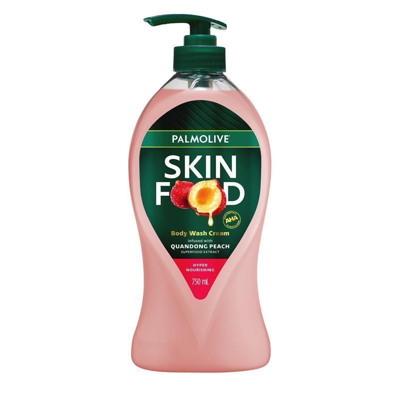 Load image into Gallery viewer, Palmolive Skin Food Body Wash Cream Quandong Peach 750ml
